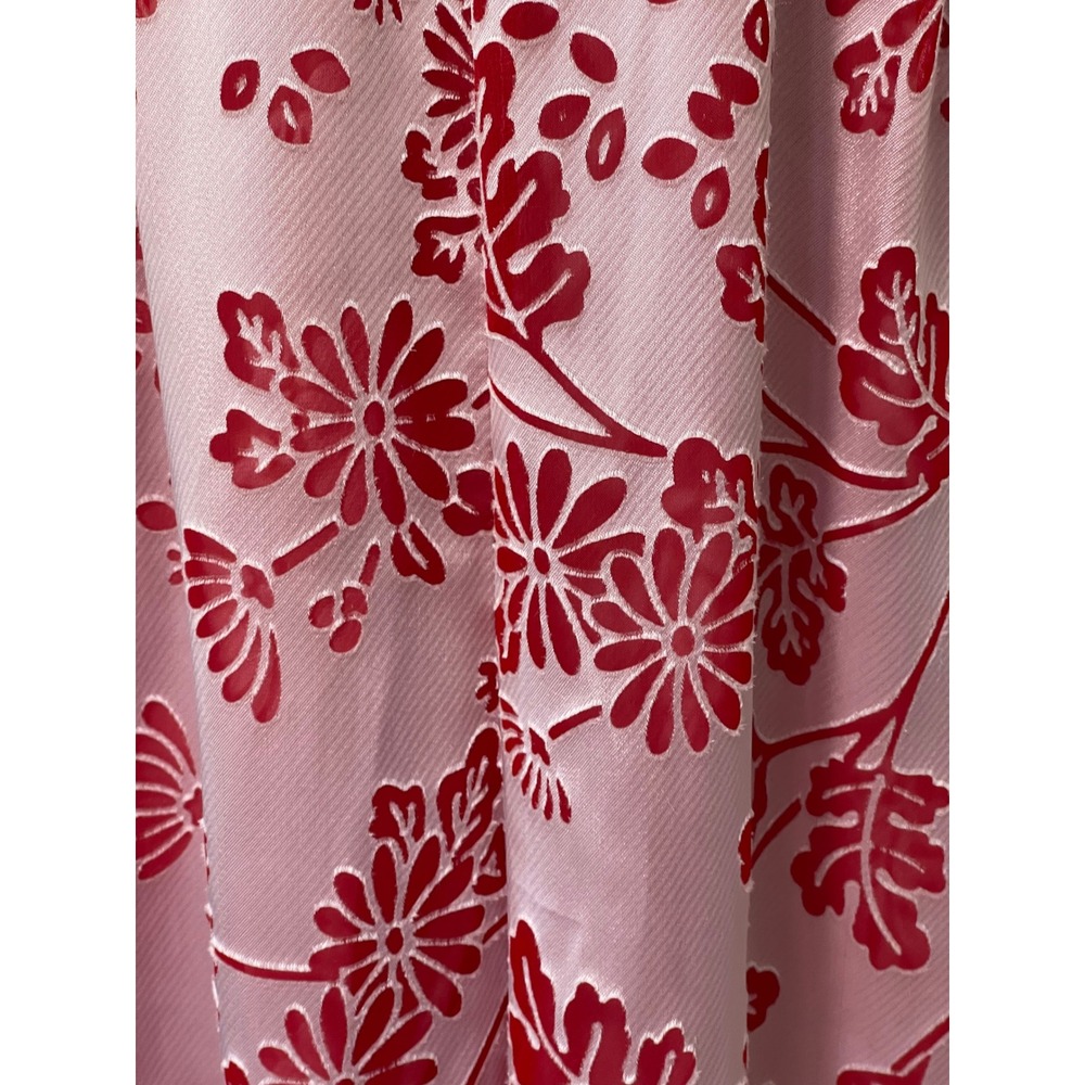 LIKELY Pink Red Floral Wide Leg Jumpsuit Satin Tie Front Size 8 NEW - Picture 5 of 13